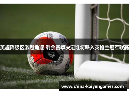 英超降级区激烈角逐 剩余赛季决定谁将跌入英格兰冠军联赛